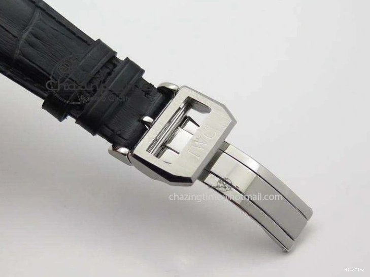 MIROTIME 0120 UrbanStyle Portuguese Tourbillon Power Reserve Moonphase SS White Dial On Black Leather Strap 7318